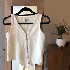 Madewell | Texture & Thread | Ribbed Tie Tank Top